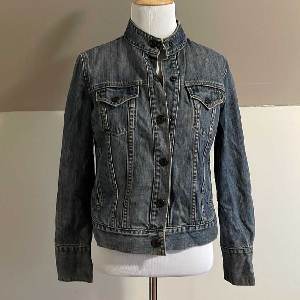 Gap Vintage Banded Collar Jean Jacket